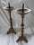 18th Century 18th Century French Brass Altar Pricket Candlesticks, Set of 2 For Sale - Image 5 of 5