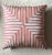 Large Vintage Taffeta Pillow Stripe and Square Pattern For Sale - Image 4 of 6