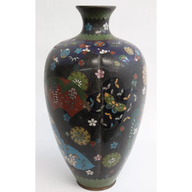 Beautiful 19th century Japanese cloisonne vase. This item is from my personal collection, and I am reluctant to see it go.