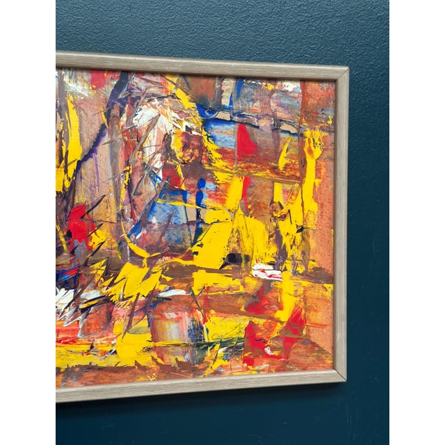 Mid 20th Century Daniel Raphaël, Komposition, 1950s, Oil on Panel, Framed For Sale - Image 5 of 17