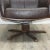 Wood Set of Vintage Scandinavian Style Armchair with Ottoman For Sale - Image 7 of 12