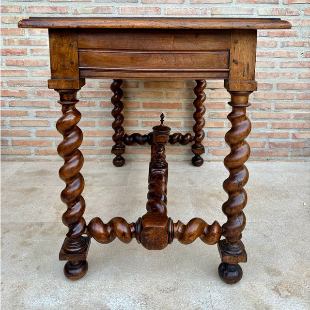 19th Century French Baroque Walnut Desk For Sale - Image 12 of 18