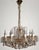 Metal Brass Lead Crystal 24k Gold Plated Seven Light Chandelier from Sölken Leuchten, 1970s For Sale - Image 7 of 10