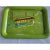 1950s Vintage Hand Painted Lovely Green San Francisco Cable Car Serving Tray Metal Lacquer Hand Paint Washington and...