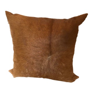 Cowhide and Suede Pillow For Sale