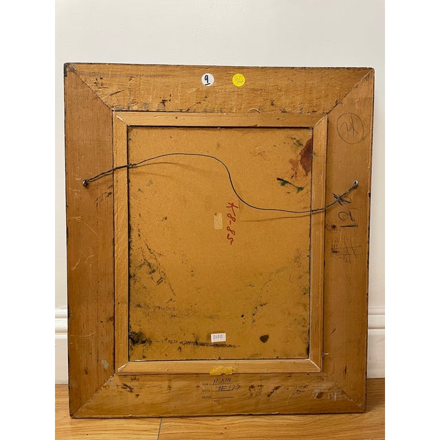 Eduard Caret, (Untitled). A Moody, Golden-Tone Barbizon School Landscape For Sale - Image 4 of 4