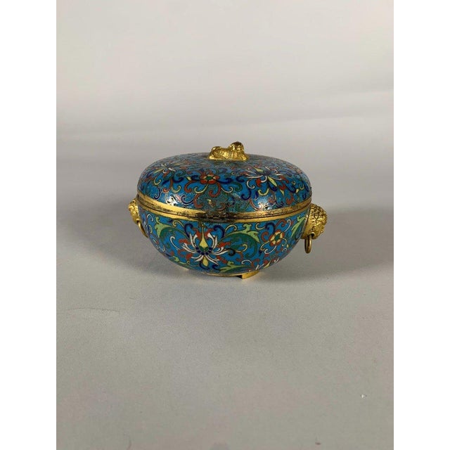 Cloisonné Bronze Box, China, Jiaqing Period, 19th Century For Sale - Image 10 of 12