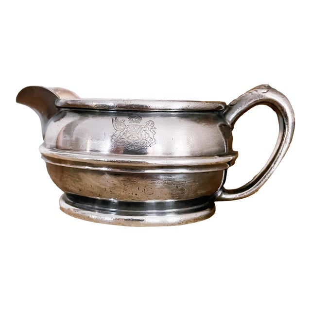 Antique Silver Plated Creamer From the Hotel Beaconsfield in Brookline Mass For Sale