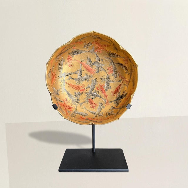 This extraordinary 19th-century Japanese Satsuma bowl, created during the luminous years of the Meiji period, unfolds like...