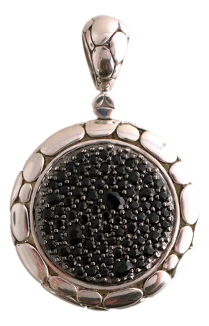 Sterling John Hardy Black Sapphire Pendant