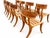 Teak Klismos Patio Dining Chairs. - Set of 12 For Sale - Image 9 of 11