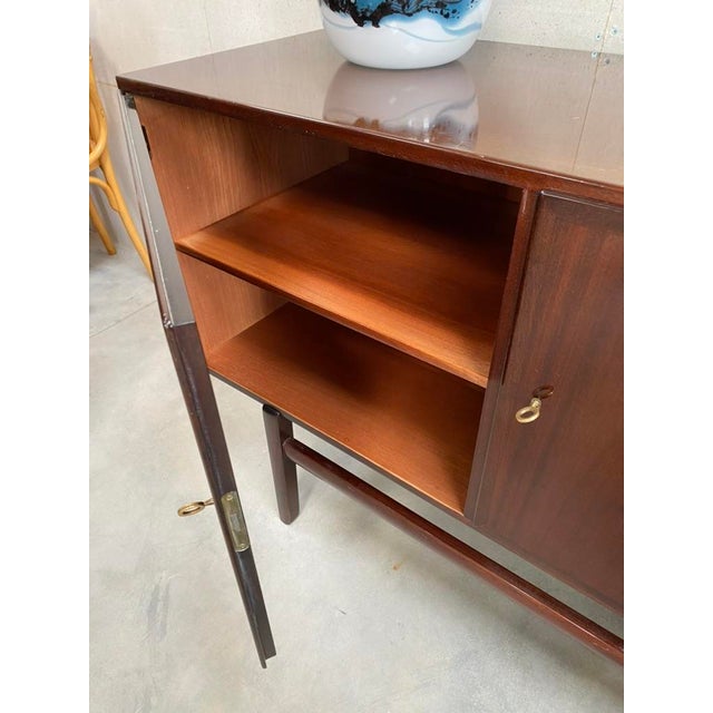 Wood Low Credenza by Ole Wanscher for Poul Jeppesens Møbelfabrik, Denmark, 1970 For Sale - Image 7 of 15