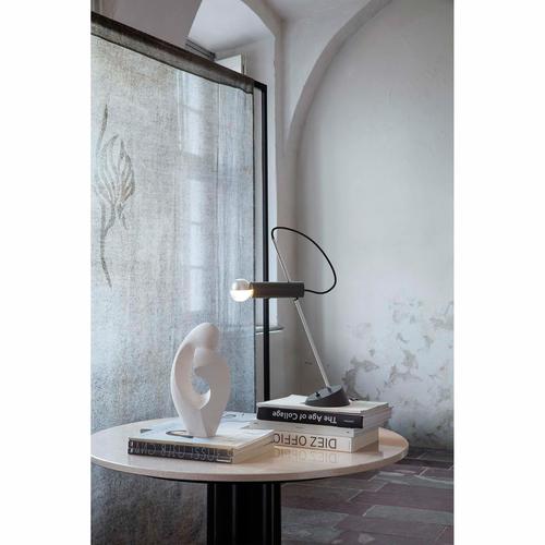 Metal Model 566 Table Lamp in Brass and Aluminum by Gino Sarfatti for Astep, Italy For Sale - Image 7 of 9