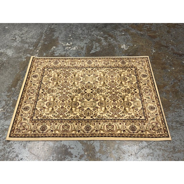 Design Plus Gallery presents a 3ft 11in x 5ft 3in Kenneth Mink Infinity Persian Ivory Area Rug. This Kenneth Mink Infinity...