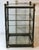 Brass Hollywood Regency Brass Metal & Glass Square Footed Tabletop Curio Cabinet Vitrine For Sale - Image 8 of 12