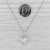 0.39ctw Diamond Cluster Interlocking Circles Pendant Necklace 14k White Gold 16" For Sale In Greensboro - Image 6 of 6