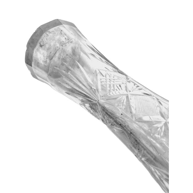 Vintage Polish Crystal Vase, 1930s For Sale - Image 14 of 16