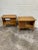 Unusual pair if Tomlinson walnut nightstands or end tables with “rare face veneers” on the front of the drawers. Open...