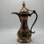 Copper Vintage Egyptian Revival Black Enamel Dallah Ewer – Figural Brass, Mediterranean Bar Decor For Sale - Image 8 of 8