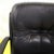 Vintage Black Faux Leather Swivel Office Chair