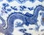 10" Chinese Blue White Porcelain Double Dragons Round Shape Stand Display Art For Sale - Image 16 of 18