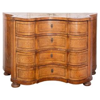 Baroque Revival Style Commode with Inlay, 1900s For Sale