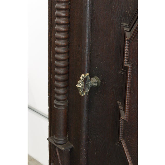 Brown 17th Century Swedish Baroque Wardrobe / Salon Cabinet For Sale - Image 8 of 12