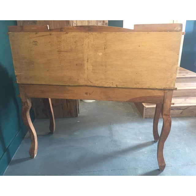 1970s French Country Louie XV Provincial Writing Desk With ...