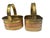 Mid 20th Century Mid Twentieth Century Set of Two Vintage Brass and Copper Baskets With Handles For Sale - Image 5 of 5