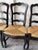 Late 20th Century French Provincial Ladderback Chair Rush Seat For Sale In Orlando - Image 6 of 10