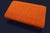 Mid-Century Modern Mahogany Piano Stool in Orange Corduroy with Storage, 1950s For Sale - Image 3 of 10