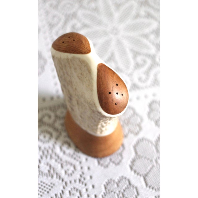 Wood 1980s Wood and Antler Salt and Pepper Shakers For Sale - Image 7 of 9