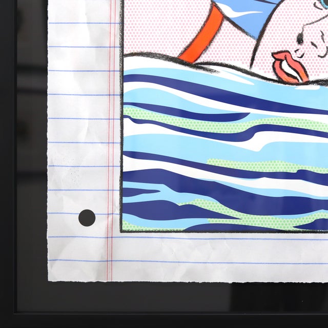 Paper The Yacht Life - Original Framed Luxury Pop Art Figurative Oil Pastel Artwork on Paper For Sale - Image 7 of 8