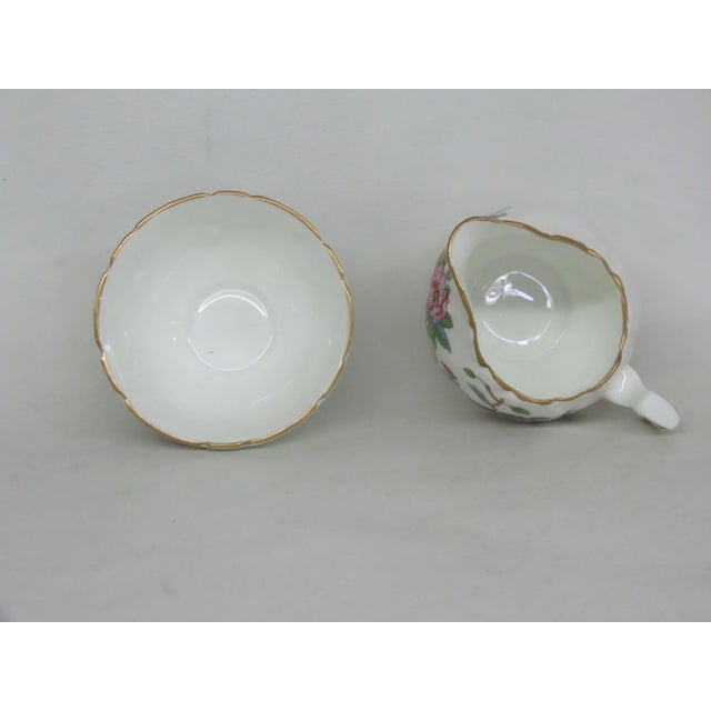 1960s Aynsley England Small Sugar and Creamer Set 4667b For Sale - Image 11 of 11