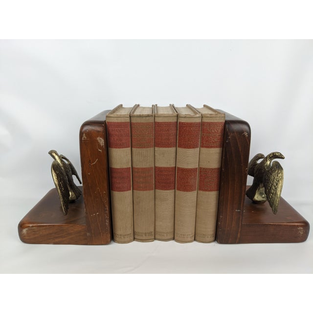 1919 Business Man’s Commercial Law Library Tan & Red Antique Books - Set of 5 For Sale In New York - Image 6 of 14