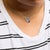 Early 21st Century .925 Sterling Silver Diamond Accent and Black Enamel French Bullldog 18" Inch Pendant Necklace inch (I-J Color, I2-I3 Clarity) For Sale - Image 5 of 6