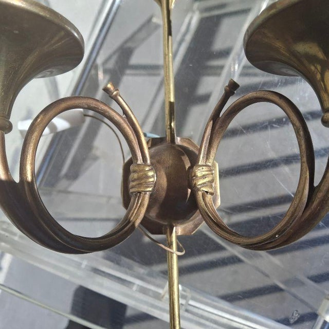 19thc French Empire Neoclassic Bronze Horn/ Arrow 2 Light Sconces a - Pair For Sale - Image 14 of 17