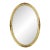 Hollywood Regency Golden Mirror Oval Deknudt Classic For Sale