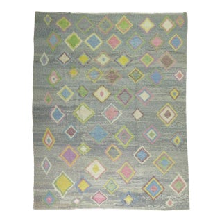 Vintage Zabihi Collection Inspired Turkish Tulu Rug - 10' x 14'8" For Sale