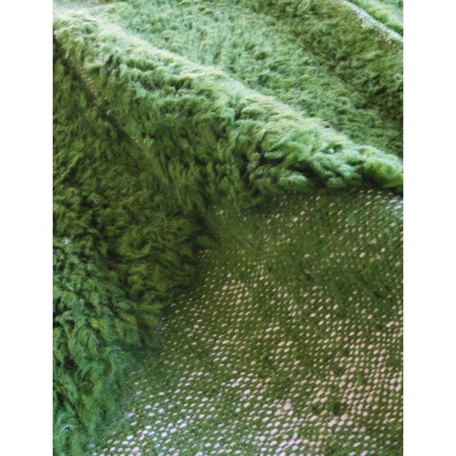 Green Green Moroccan Rug - 9.6 X 7.9 Ft For Sale - Image 8 of 8