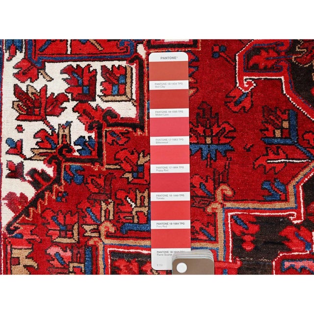 1960s 1960 Red Vintage Bohemian Persian Rug For Sale - Image 5 of 12