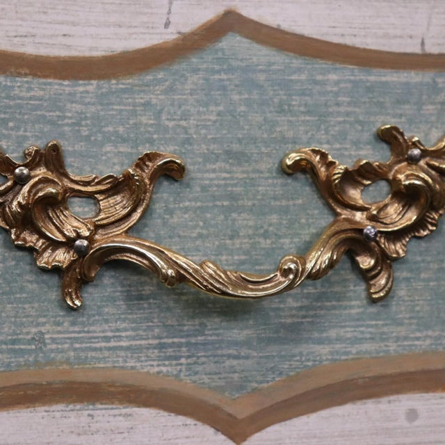 Superb Paint Decorated Baker Attributed French Faux Painted Marble Dresser For Sale - Image 11 of 12