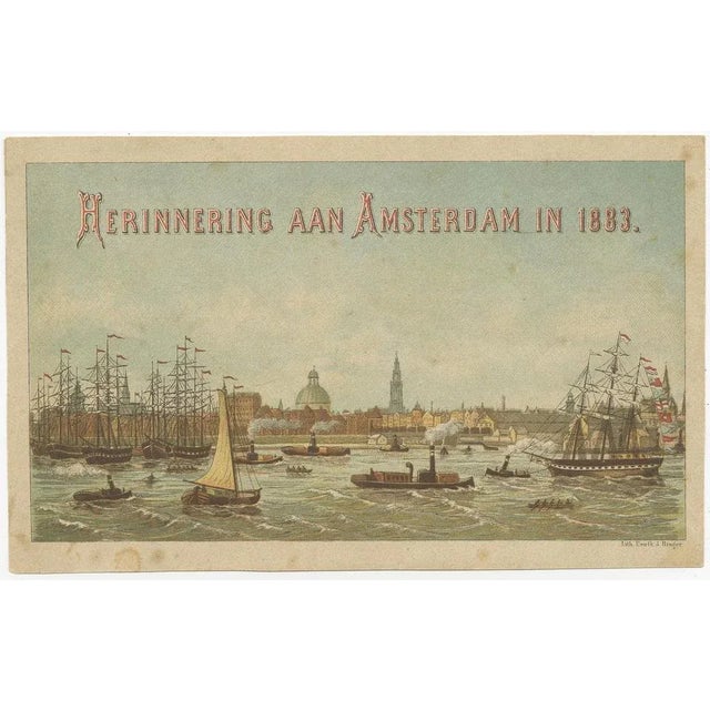 Views of Amsterdam and Dutch Colonies, 1883, Paper, Set of 18 For Sale - Image 3 of 18