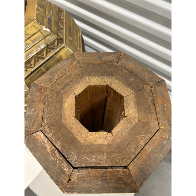 Gold 19th Century Neo-Gothic Gilt Architectural Altar Fragment 46in Tall For Sale - Image 8 of 10