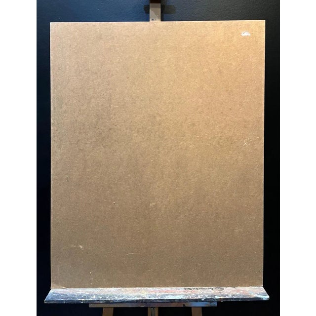 Jean Krille, Landscape 111, Oil on Masonite, 1989 For Sale - Image 9 of 10