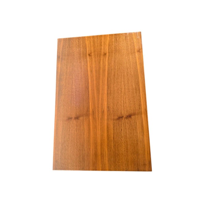 Pair of Mid Century Modern Walnut Nightstands, Canadian Made Two Door Bedside Cabinets For Sale - Image 13 of 16