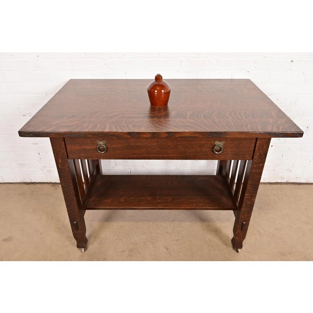 Roycroft Pottery Antique Arts & Crafts Glazed Ceramic Jug, Circa 1920s For Sale - Image 12 of 13