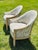 Vintage Barrel Back Chairs, Reupholstered, a Pair For Sale In Charleston - Image 6 of 8