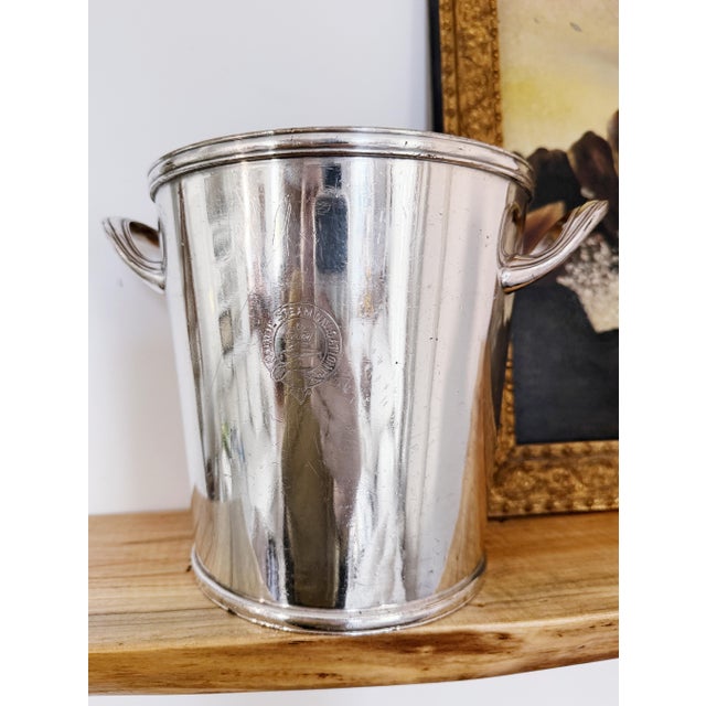 Antique Pacific Steam Navigation Co Silver Plated Wine Cooler For Sale In New York - Image 6 of 9