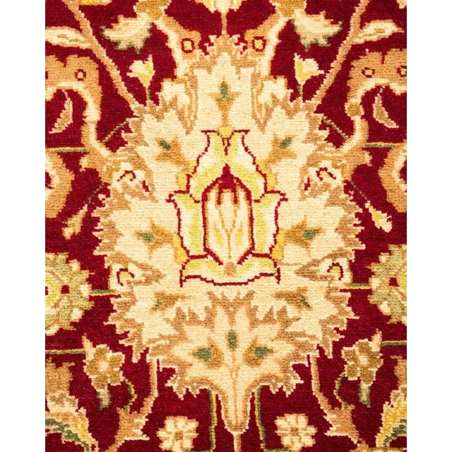 Traditional Mogul, One-of-a-Kind Hand-Knotted Area Rug in Red, 8' 1" x 10' 7" For Sale - Image 3 of 8
